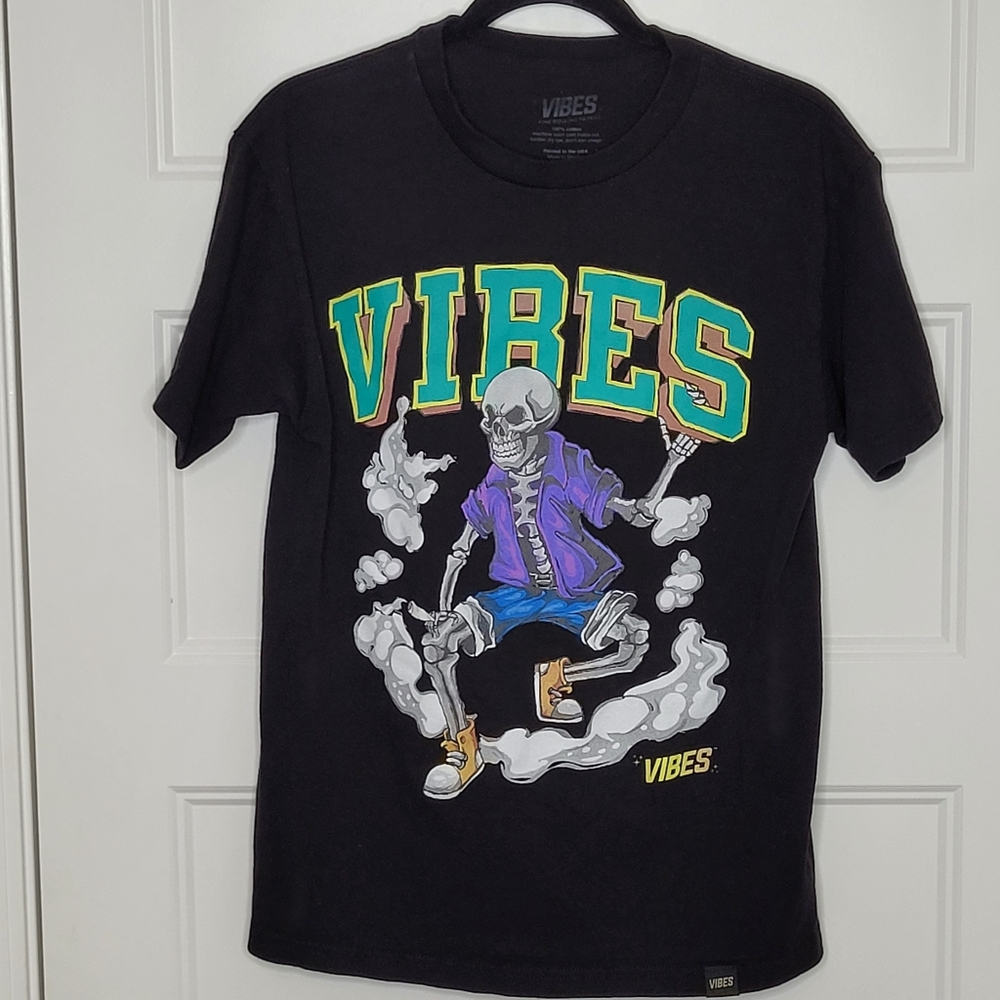 Vibes Skeleton Graphic M T-Shirt